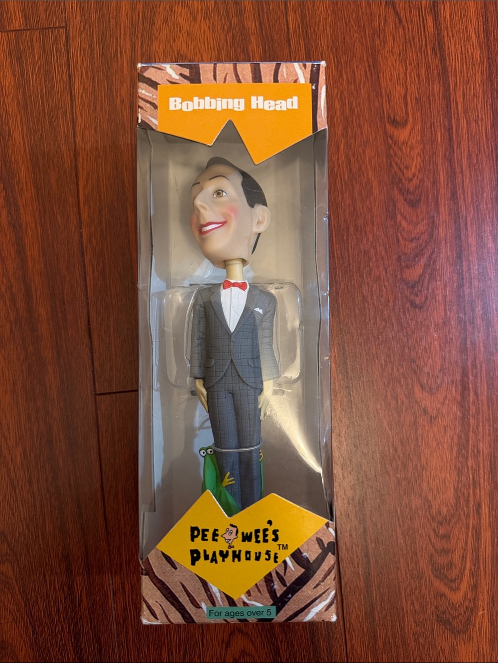 Pee-wee’s Playhouse Bobbing Head Figure - Gray Suit with Red Bow Tie